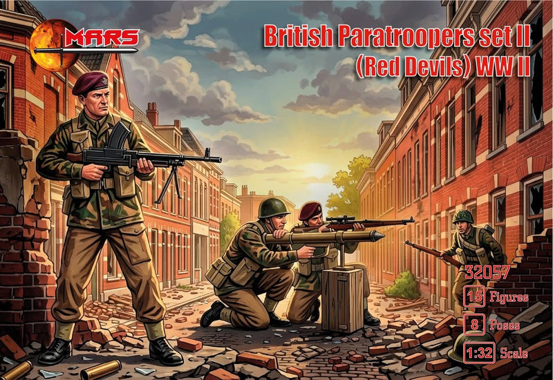 Mars 1/32 British Paratroopers #2 (Red Devils) Set #32057