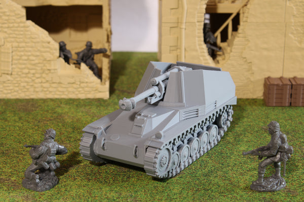 Wespe — WWII German Self-Propelled Gun | 1/32 (54mm)–1/56 (28mm) Scale Model