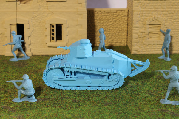 Renault FT17 — WWI/WWII French Tank | 1/32 (54mm)–1/56 (28mm) Scale Model