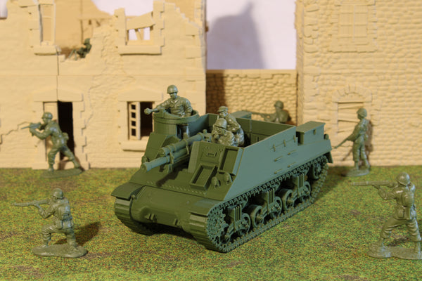M7 Priest — WWII American Self-Propelled Gun | 1/32 (54mm)–1/56 (28mm) Scale Model