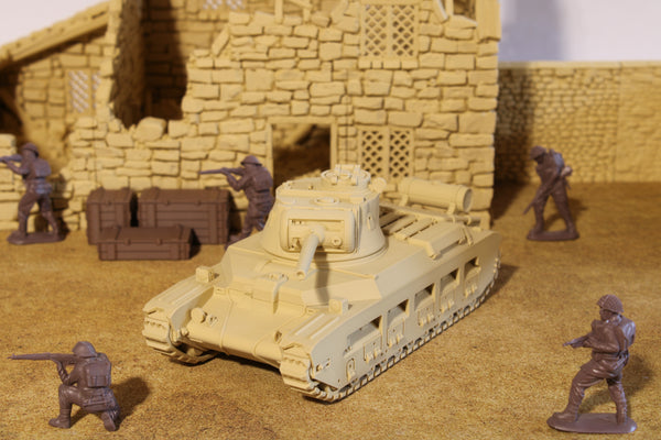 Matilda — WWII British Tank | 1/32 (54mm)–1/56 (28mm) Scale Model