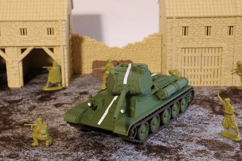 T34-85 (Late War) (MULTICOLORED) — WWII Soviet Tank | 1/32 (54mm)–1/56 (28mm) Scale Model
