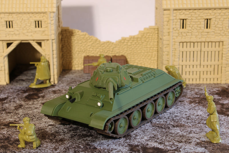 T34-76 (Early War) (MULTICOLORED) — WWII Soviet Tank | 1/32 (54mm)–1/56 (28mm) Scale Model