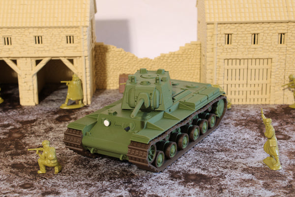 KV1 (MULTICOLORED) — WWII Soviet Tank | 1/32 (54mm)–1/56 (28mm) Scale Model