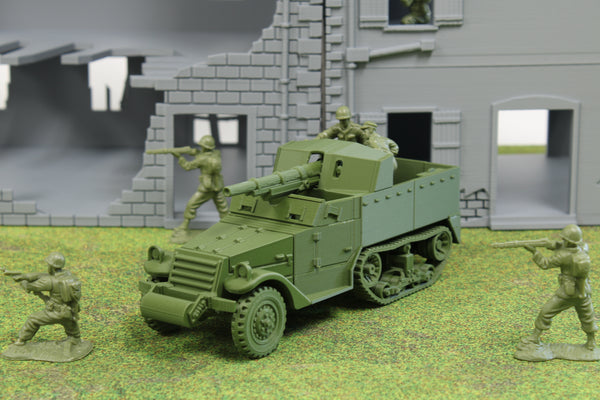 M3 GMC (Gun Motor Carriage) — WWII American Self-Propelled Gun | 1/32 (54mm)–1/56 (28mm) Scale Model