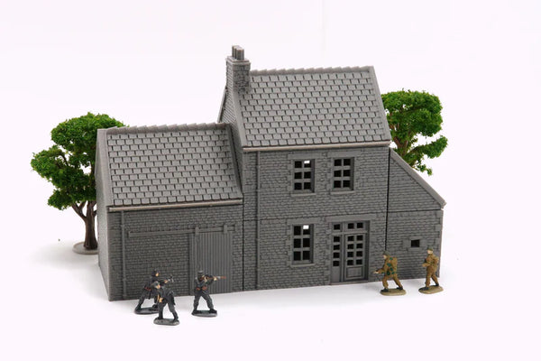 Normandy French Farmhouse | 1/32 (54mm)–1/56 (28mm) Diorama Terrain