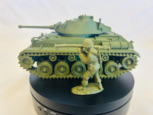 M24 Chaffee — WWII American Tank | 1/32 (54mm)–1/56 (28mm) Scale Model