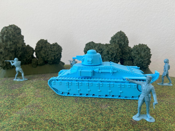 Char D1 — WWII French Tank | 1/32 (54mm)–1/56 (28mm) Scale Model