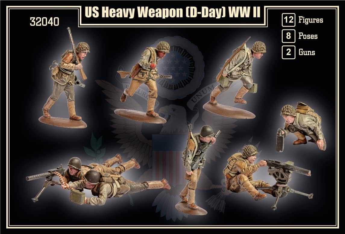 Mars 1/32 WWII US Heavy Weapons Teams (D-Day) Set #32040
