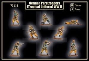 Mars 1/32 WWII German Paratroopers (Tropical Uniform) Set #32029