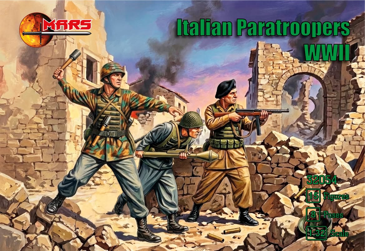 Mars 1/32 Italian Paratroopers Set #32054 PREORDER