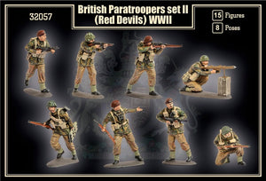 Mars 1/32 British Paratroopers #2 (Red Devils) Set #32057 PREORDER