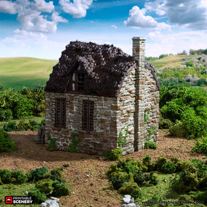 European Cottage #5 | 1/32 (54mm)–1/56 (28mm) Diorama Terrain
