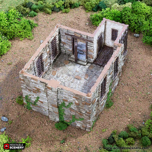 European Cottage #5 | 1/32 (54mm)–1/56 (28mm) Diorama Terrain