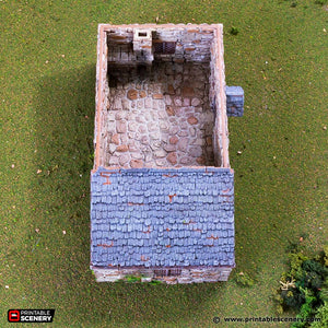 European Cottage #3 | 1/32 (54mm)–1/56 (28mm) Diorama Terrain