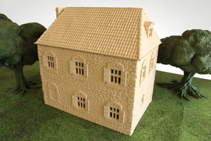 Normandy France House #1 | 1/32 (54mm)–1/56 (28mm) Diorama Terrain