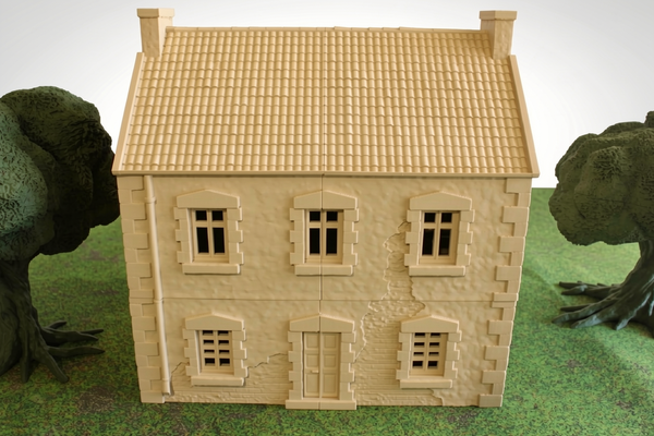 Normandy France House #3 | 1/32 (54mm)–1/56 (28mm) Diorama Terrain
