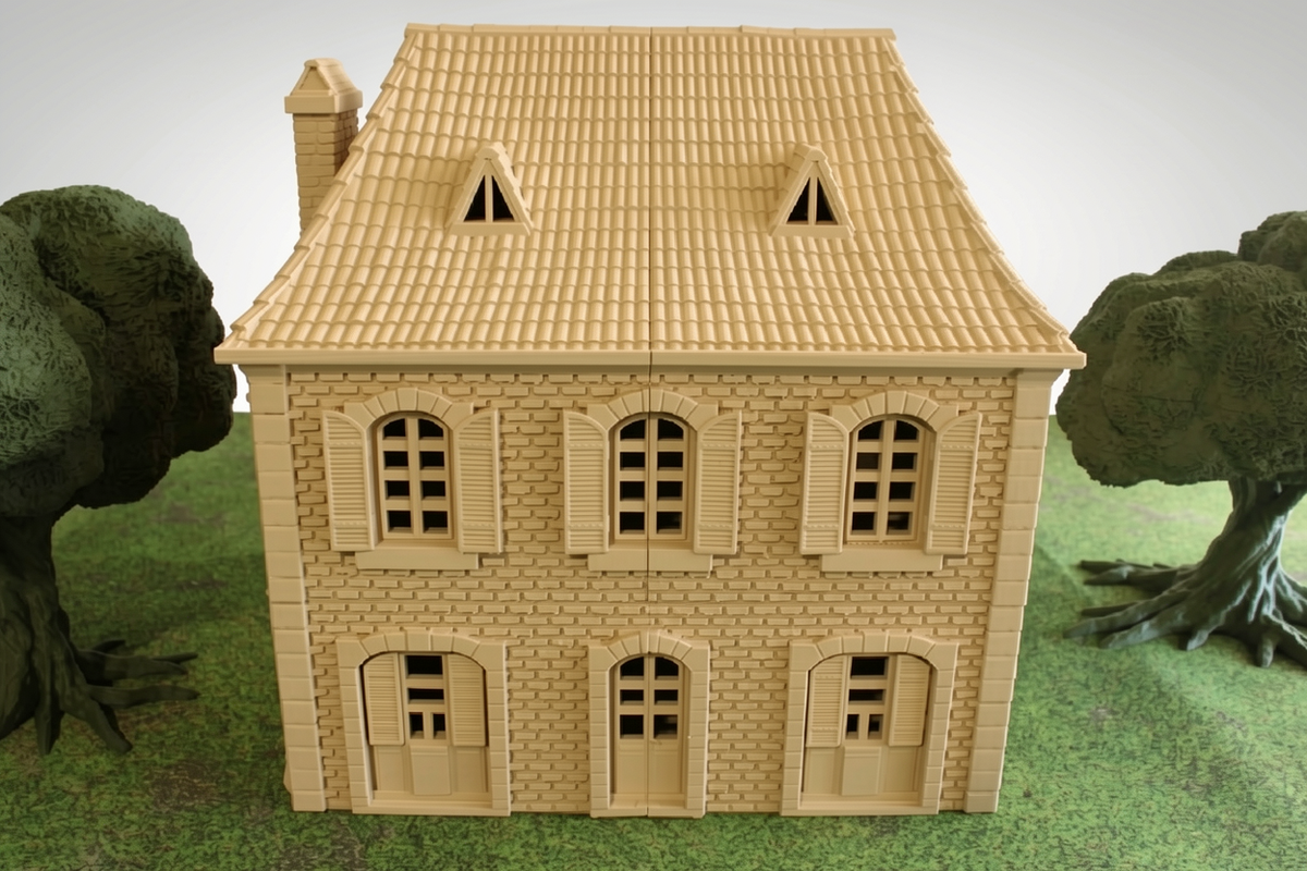 Normandy France House #2 | 1/32 (54mm)–1/56 (28mm) Diorama Terrain