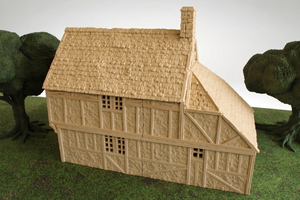 European Cottage #1 | 1/32 (54mm)–1/56 (28mm) Diorama Terrain