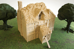 European Cottage #2 | 1/32 (54mm)–1/56 (28mm) Diorama Terrain