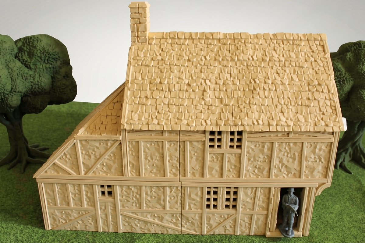 European Cottage #1 | 1/32 (54mm)–1/56 (28mm) Diorama Terrain