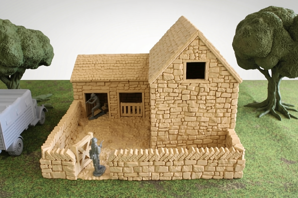 European Pig Pen | 1/32 (54mm)–1/56 (28mm) Diorama Terrain