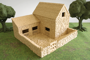 European Pig Pen | 1/32 (54mm)–1/56 (28mm) Diorama Terrain