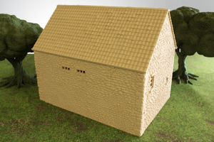 European Barn #2 | 1/32 (54mm)–1/56 (28mm) Diorama Terrain