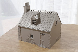 Small Normandy French House 2 (Volume 2) | 1/32 (54mm)–1/56 (28mm) Diorama Terrain