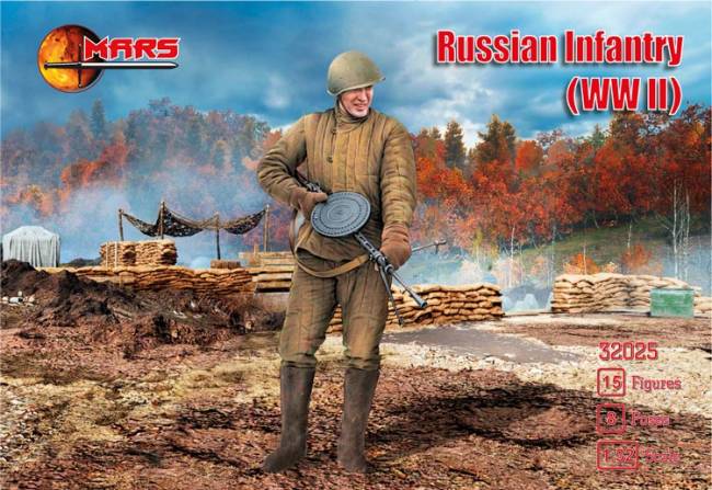 Mars 1/32 WWII Russian Infantry Set #32025