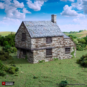 European Cottage #4 | 1/32 (54mm)–1/56 (28mm) Diorama Terrain