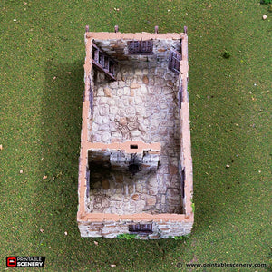 European Cottage #4 | 1/32 (54mm)–1/56 (28mm) Diorama Terrain