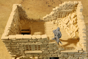 Ruined European Bakery | 1/32 (54mm)–1/56 (28mm) Diorama Terrain