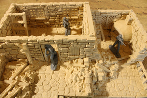 Ruined European Bakery | 1/32 (54mm)–1/56 (28mm) Diorama Terrain