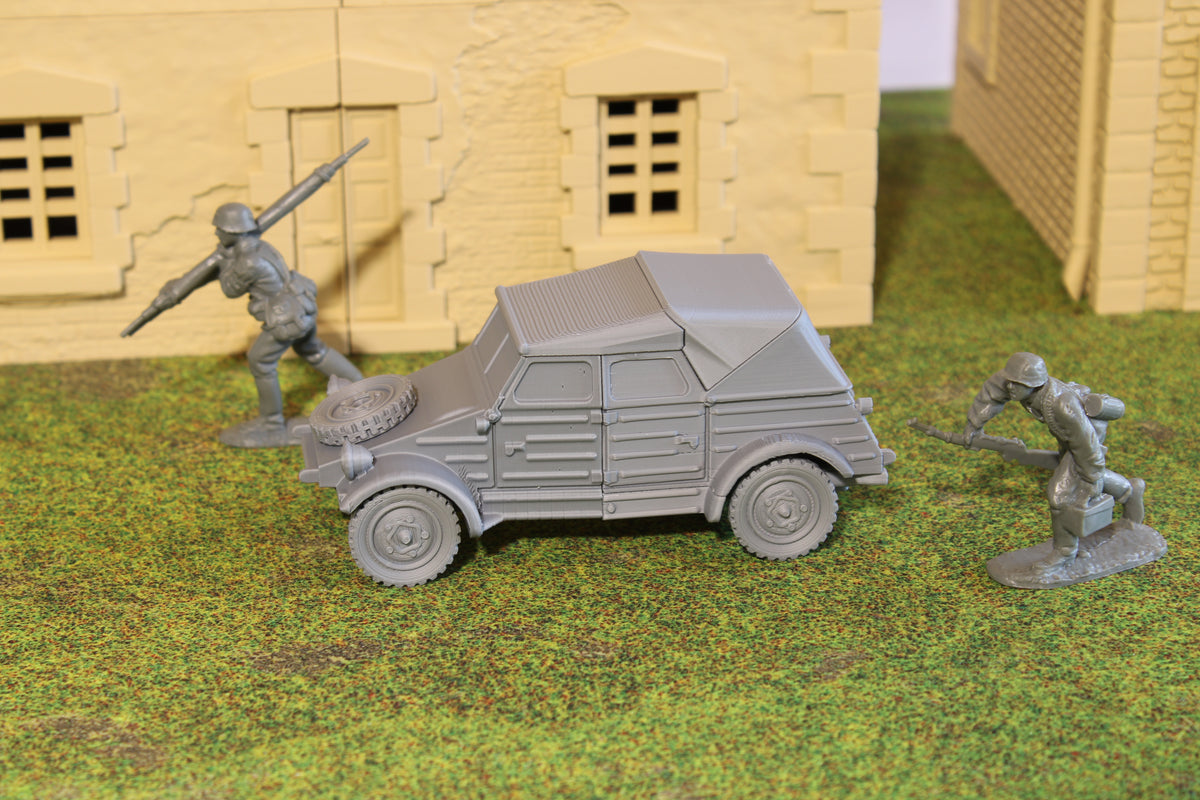 Kubelwagen — WWII German Car | 1/32 (54mm)–1/56 (28mm) Scale Model