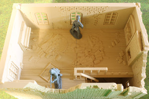 Ruined Normandy France House #2 | 1/32 (54mm)–1/56 (28mm) Diorama Terrain