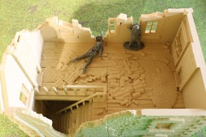 Ruined Normandy France House #3 | 1/32 (54mm)–1/56 (28mm) Diorama Terrain