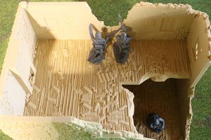 Ruined Normandy France House #1 | 1/32 (54mm)–1/56 (28mm) Diorama Terrain