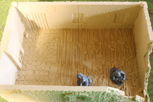 Ruined Normandy France House #1 | 1/32 (54mm)–1/56 (28mm) Diorama Terrain