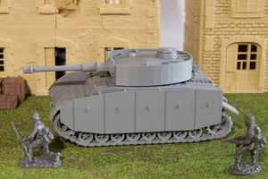 Panzer IV mitt Schurzen — WWII German Tank | 1/32 (54mm)–1/56 (28mm) Scale Model