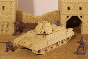 A15 Crusader (With Skirt) — WWII British Tank | 1/32 (54mm)–1/56 (28mm) Scale Model