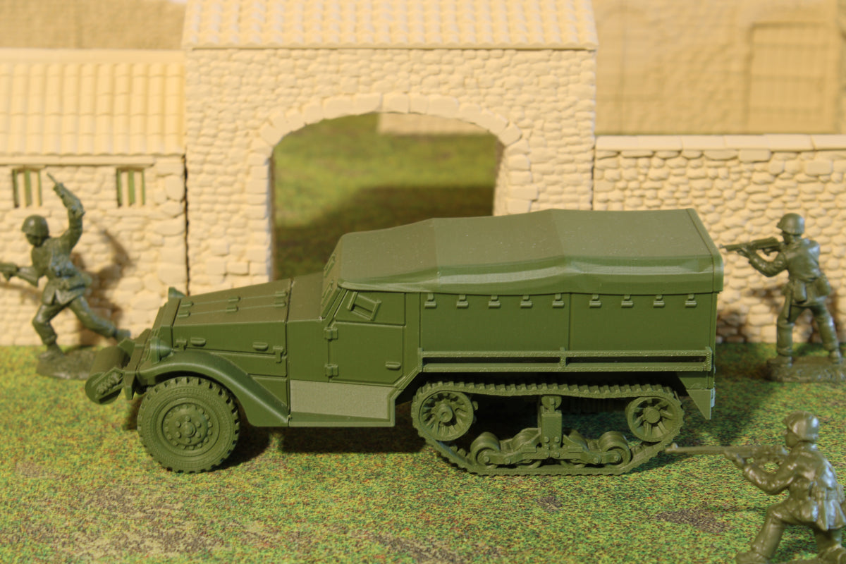 M3 Halftrack (Covered) — WWII American Halftrack | 1/32 (54mm)–1/56 (28mm) Scale Model