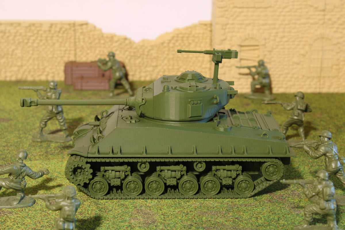 M4A3E8 "Easy Eight" Sherman — WWII American Tank | 1/32 (54mm)–1/56 (28mm) Scale Model
