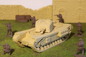 Churchill — WWII British Tank | 1/32 (54mm)–1/56 (28mm) Scale Model