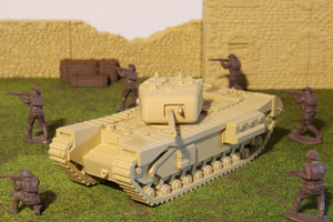 Churchill — WWII British Tank | 1/32 (54mm)–1/56 (28mm) Scale Model