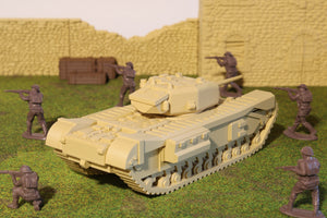 Churchill — WWII British Tank | 1/32 (54mm)–1/56 (28mm) Scale Model