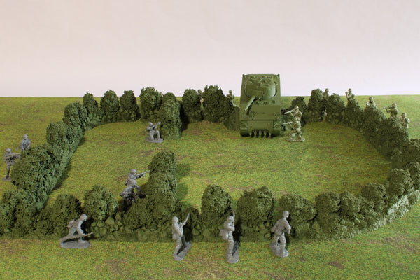 Normandy Bocage Hedgerows | 1/32 (54mm)–1/56 (28mm) Diorama Terrain