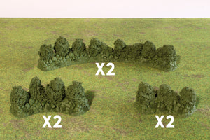 Normandy Bocage Hedgerows | 1/32 (54mm)–1/56 (28mm) Diorama Terrain