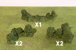 Normandy Bocage Hedgerows | 1/32 (54mm)–1/56 (28mm) Diorama Terrain