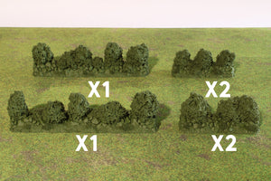 Normandy Bocage Hedgerows | 1/32 (54mm)–1/56 (28mm) Diorama Terrain